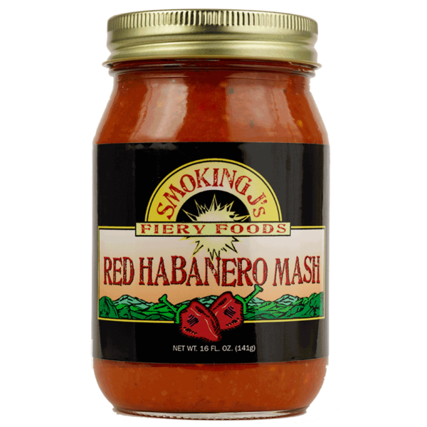16 oz. Red Habanero Pepper Mash
