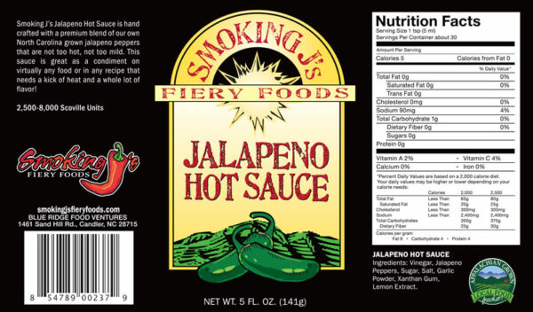 Jalapeno Hot Sauce-Label