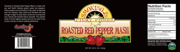 Roasted Red Pepper Mash-Label